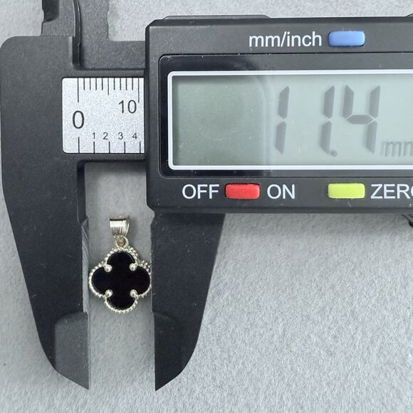 Beautiful Solid 14k Gold Diamond Cut Rope Chain 18in & 10k Clover DOUBLE SIDED - Picture 14 of 16